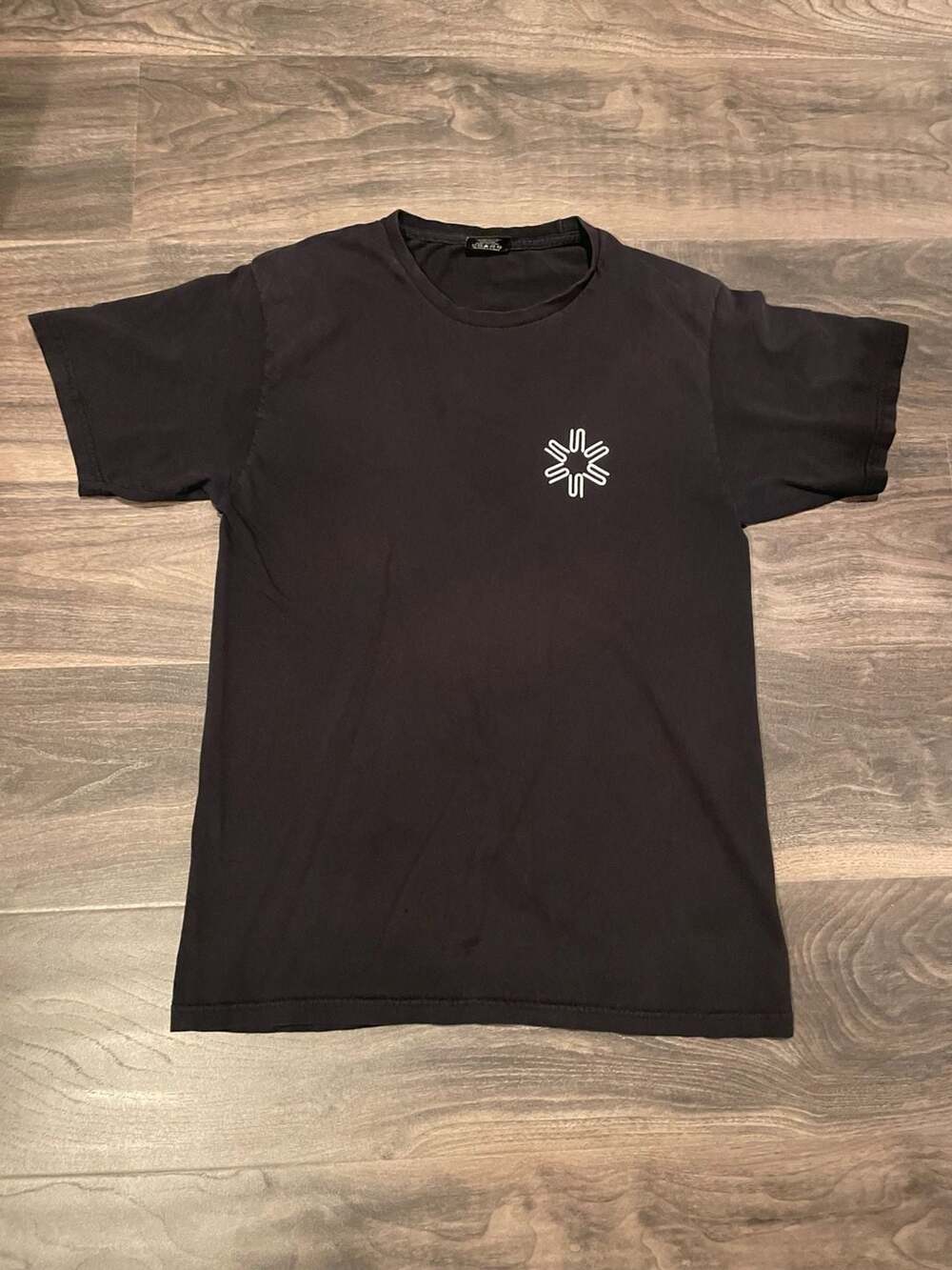 Stussy Black Short Sleeve Graphic Print T-Shirt Medium